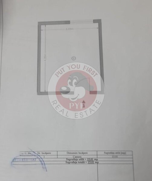 Ozana | Garsoniera | Semidec | 15mp | B12228